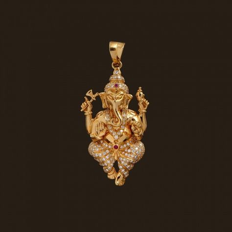 Diamond Ganesha Pendant (137A8241) | Vummidi Bangaru Jewellers Vummidi Bangaru Jewellers, Ganesha Pendant, Gold Jewelry Simple Necklace, Gold Chain Design, Gold Necklace Indian Bridal Jewelry, Antique Jewelry Indian, Gold Pendant Jewelry, Black Beaded Jewelry, Wedding Jewellery Collection