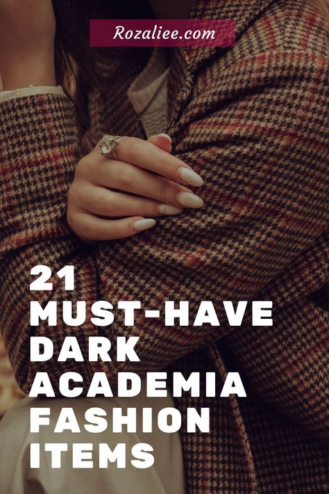 Looking for dark academia wardrobe essentials that will make you look chic? Come and check them out and you will be happy to have them!! Academia Wardrobe Essentials, Classic Academia Aesthetic Outfit, Academia Aesthetic Outfit Summer, Librarian Chic Outfits, Dark Academia Wardrobe, Dark Academia Girl, Academia Wardrobe, Dark Academia Aesthetic Outfit, Dark Academia Outfits