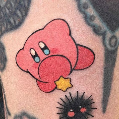 𝗠𝗶𝗱𝗼 ₍ᐢ..ᐢ₎⊹ on Instagram: "Thank you Ashley 🫸🦭🫷  #kirby #kirbytattoo #ghibliart #torontotattoo" Kirby Tattoo Black And White, Poke Ball Tattoo, Kirby Tattoo, Pokemon Tattoos, Pokemon World, Game Pics, Tattoos Inspo, Tattoo Practice, Henna Ideas