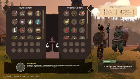 PINE-game-inventory - myPotatoGames Game Inventory Design, Video Game Inventory, Game Inventory Ui, Game Inventory, Indie Game Development, Game Gui, Visual Communication Design, Low Poly Games, Game Mechanics