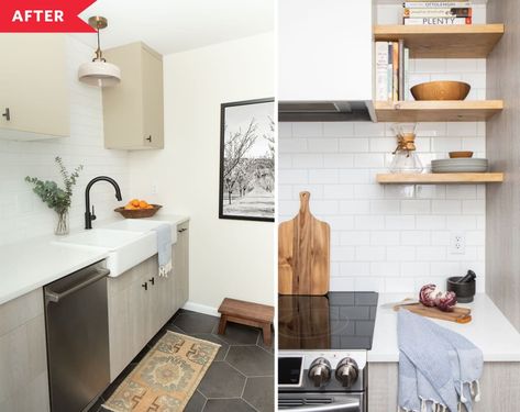 Post Image Ikea Basement, Shannon Tate, Modern Kitchen Apartment, Industrial Style Kitchen, Narrow Kitchen, Basement Kitchen, Ikea Cabinets, Ikea Kitchen, Cottage Kitchen