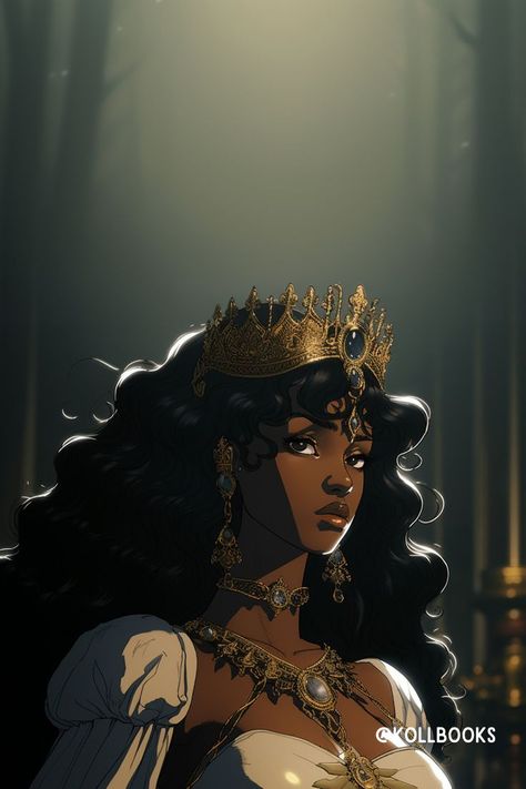 Princess Oc Art, Princess Oc, Black Princess, Oc Art, Cartoon Profile Pictures, Black Anime Characters, Aesthetic Colors, Black Women Art, Character Portraits