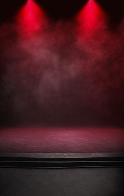 The dark stage shows. dark red background. ai generated Aesthetic Stage Background, Show Lighting Stage, Dark Bg For Editing, Stage Show Background, Red Stage Background, Red Set Design, Indoor Background For Editing, Background For Dance, Mysterious Backgrounds