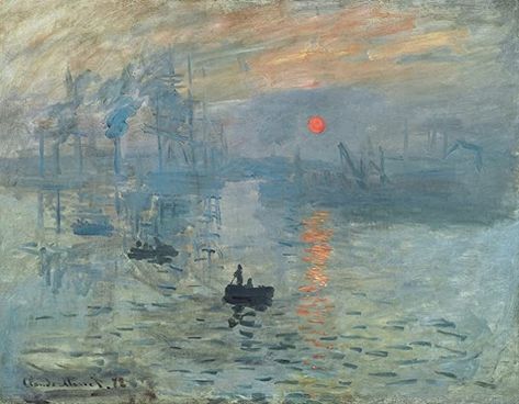 Impression Sunrise, Impressionism Monet, Galleria D'arte, Claude Monet Art, Tv Vintage, Berthe Morisot, Sunrise Painting, Most Famous Paintings, Monet Art