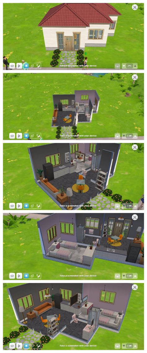 The Sims Mobile House Design, The Sims Mobile, Mobile House, Starter House, Sims Mobile, Sims House Design, Sims Freeplay, Starter Home, Sims House