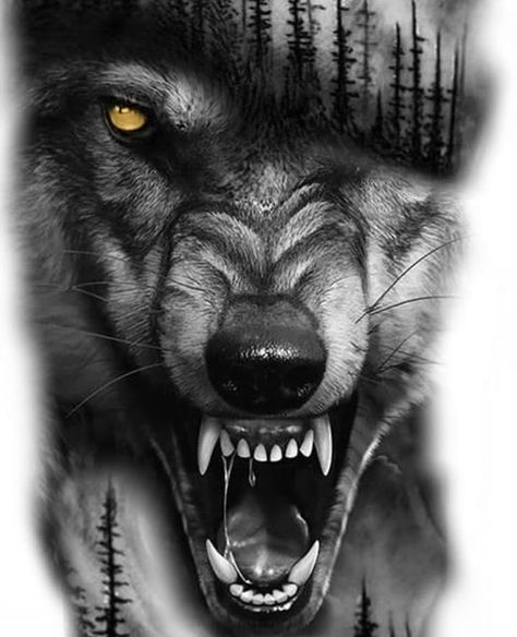 855 Likes, 7 Comments - WOLF-SPIRIT🐺 (@wo.lfking) on Instagram: “Amazing wolf 🐺 art 😍 . If you are interested in promoting your product, book or channel . Welcome,…” Men Wolf Tattoo, Hand Tattoos For Guys Men, Wolf Face Tattoo, Wolf Tattoo Forearm, Wolf Sleeve, Wolf Tattoos Men, Tattoo Wolf, Nature Tattoo Sleeve, Buddha Tattoo Design