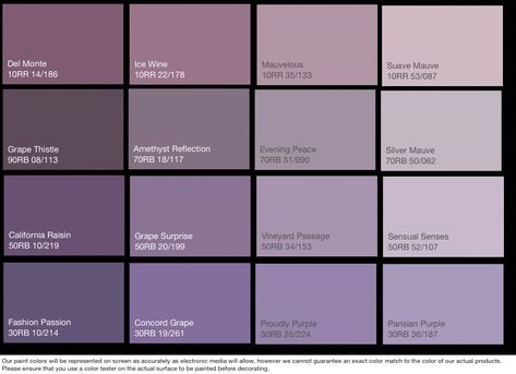 Craft studio paint palettes - shades of purple/plum Lavender Paint Colors, Lilac Paint, Purple Girls Room, Purple Paint Colors, Lavender Paint, Dulux Paint, Color Lavanda, The Color Purple, Purple Interior