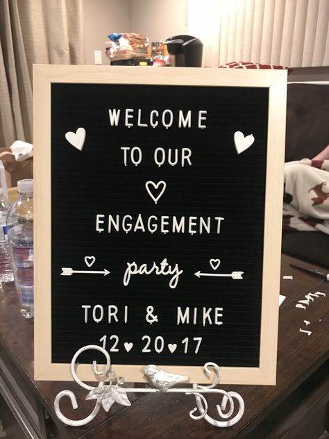 Small Engagement Party Decorations, Engagement House Party, Engagement Party Letter Board, Engagement Party Ideas Themes Summer, Engament Party Decorations, Engagement Party Set Up Ideas, Small Engagement Party Ideas Backyard, Engagement Party Location Ideas, Day Time Engagement Decor