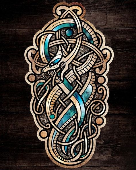 Jormungandr Art, Jormungandr Tattoo, Nordic Tattoos, Celtic Sleeve Tattoos, Norse Art, Scandinavian Tattoo, Viking Images, Arte Viking, Viking Tattoo Sleeve