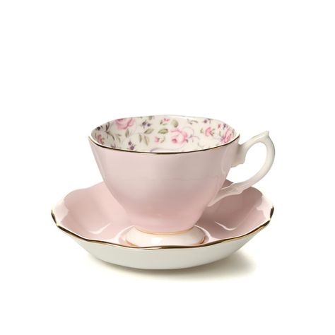 Look what I found on Wayfair! Rose Confetti, Glass Things, Pretty Tea Cups, Cuppa Tea, Pink Cups, China Teacup, Bone China Tea Cups, Vintage Teacups, Teapots And Cups