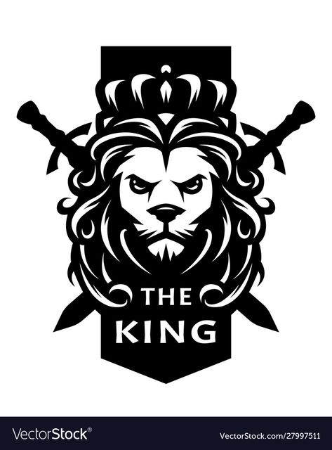 Lion King Symbol, King Symbol, King Crown Drawing, Lion Symbol, Dog Logo Design, Crown Drawing, Ganesha Drawing, Painted Nikes, Vinyl Poster