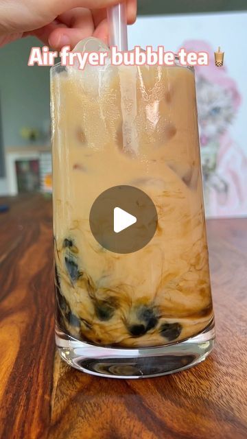 Ms Shi and Mr He on Instagram: "Air fryer bubble tea 🧋 
#bubbletea #bobatea #milktea #airfryerrecipes #homecooking #easyrecipes #cooking #recipes" Mr Shi And Mr He, Ms Shi And Mr He Recipes, Boba Recipe, Bubble Tea Recipe, Milk Tea Recipes, Bubble Milk Tea, Boba Tea, Tea Recipes, Bubble Tea