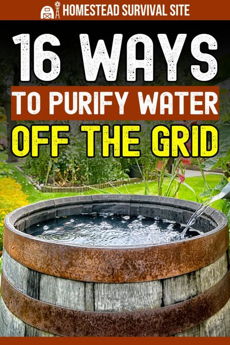 Water Collection System, Survival Skills Emergency Preparedness, Water Survival, Purify Water, Off Grid Survival, Survival Skills Life Hacks, Homesteading Skills, Survival Life Hacks, Urban Survival