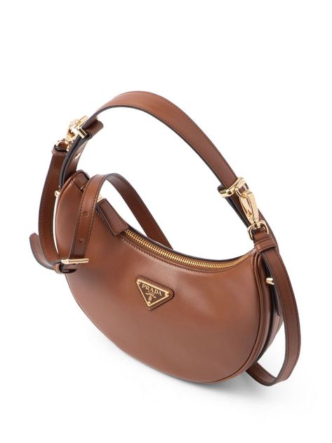 Prada Arqué Leather Shoulder Bag - Farfetch