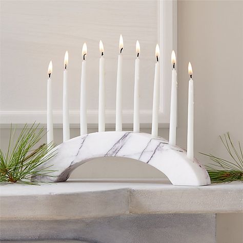 GirlieGirl Army Holiday Gift Guide 2020 | GirlieGirl Army Modern Menorah, Contemporary Holiday Decor, Holiday Decor Trends, Menorah Candles, Arte Judaica, Modern Christmas Ornaments, Marble Accessories, Modern Holiday Decor, Unique Holiday Decor