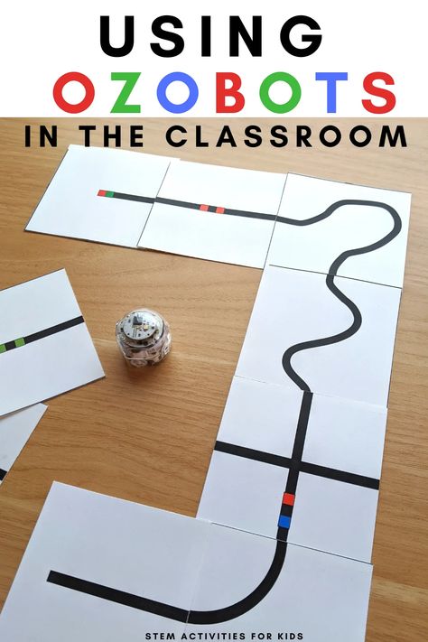 Getting Started with Ozobots in the Classroom - STEM Activities for Kids Classroom Stem Activities, Stem Projects Elementary, Spring Stem Activities, Stem Activities Kindergarten, Stem Activities For Kids, Easy Stem, Stem Elementary, Stem Lab, Engineering Activities