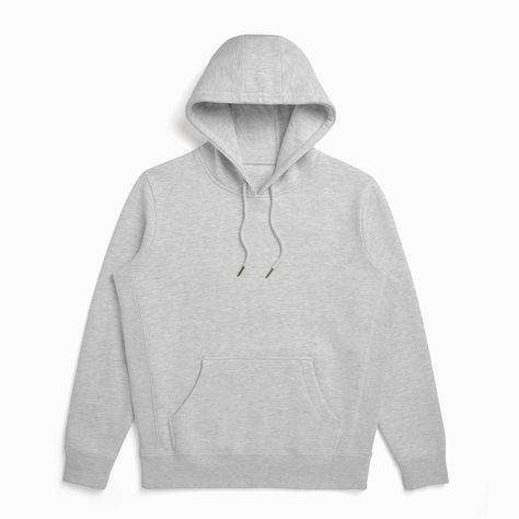 Heather Grey Organic Cotton Hooded Sweatshirt Blank Sweatshirts, Plain Sweatshirt, Jogger Set, Workout Hoodie, Modern Outfits, Cotton Hoodie, Cotton Fleece, Pesticides, White Hoodie