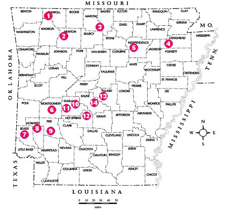 Rockhounding sites in Arkansas ~ The state has an amazing geology, with everything from bauxite to diamonds. #South #Southern Arkansas Rocks And Minerals, Crystal Digging, Crystal Staff, Polishing Rocks, Rock Identification Pictures, Crystal Hunting, Gem Hunting, Arkansas Road Trip, Arkansas Vacations