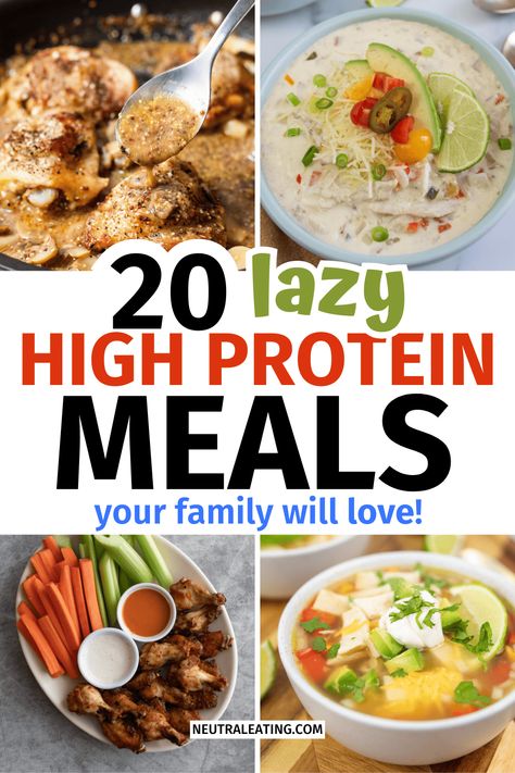 Looking for easy high protein dinner recipes? Try these easy high protein recipes perfect for busy nights! Our healthy high protein recipes are so easy to make. Your family will love these quick and simple healthy dinners. Soft High Protein Meals, Easy High Protein Family Dinners, High Protein Dinner Ideas Easy, Clean Eating Low Carb Recipes, Healthy Meals For Two Low Carb, Easy Dinner Ideas Low Carb, Easy Low Carb Dinner Ideas, Easy Supper Ideas Healthy, Healthy Meals That Taste Good