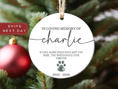 Memorialize Your Pet, Dog Ornaments Pet Memorials, Pet Memorial Christmas Ornaments, Dog Memorial Ornament, Pet Memorial Keychain, Pet Remembrance Ornament, Personalized Pet Memorial, Dog Christmas Ornaments, Pet Loss Gifts