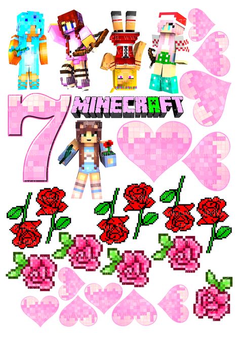 Minecraft E, Floral Cards Design, Minecraft Birthday Party, Minecraft Cake, Minecraft Birthday, Minecraft Party, Baby Shark, 7th Birthday, Princess Party