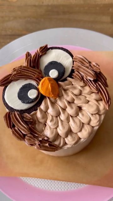 Recipes Addict Owl Birthday Cakes, Halloween Cupcake Ideas, Tårta Design, Cookies Packaging, Owl Cakes, Resipi Kek, Mini Torte, Cupcake Decorating Tips, Easter Hairstyles For Women