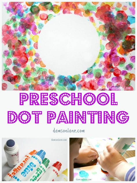 Dot Day Prek, Polka Dot Activities, The Dot Book Activities Preschool, Dot Day Preschool, Dot Art For Kids, Dot Markers Art, Prek Art, Peter Reynolds, Peter H Reynolds