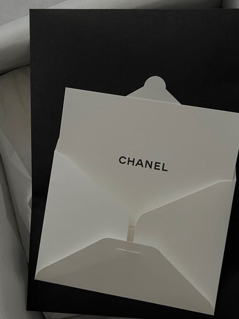 Chanel Letter, Chanel Christmas, Rome Outfits, Letter Card, Christmas Letter, Letter Form, Chanel Chanel, Name Card, Name Cards