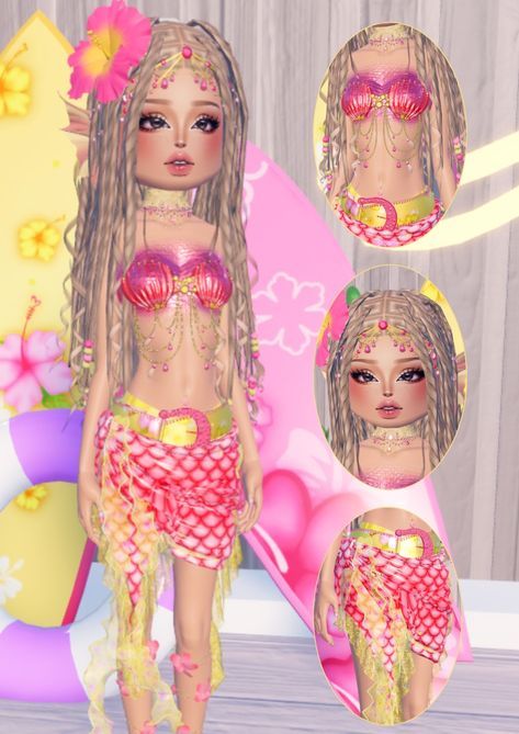 Dti Mermaid Outfit Ideas, Dress To Impress Roblox At The Beach, At The Beach Dti Outfit Ideas, At The Beach Dress To Impress No Vip, Dress To Impress Them At The Beach, Dti Theme Beach, Dti Beach Day Outfits, Dpi At The Beach, At The Beach Dti Outfit