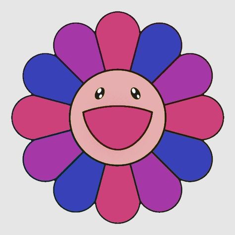 Purple Murakami Flower, Smiling Flower Poster, Flower With A Smiley Face, Flower Smiley Face, Lock Screen Images, Flower Smiley, Canvas Photos, Murakami Flower, Gengar Pokemon