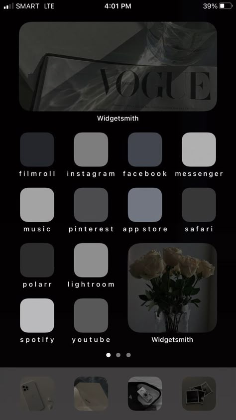 Dark Homescreen, Lockscreen Ios, Ios App Iphone, Iphone Life Hacks, Custom Ipad, Iphone Wallpaper Ios, Iphone Home Screen Layout, Iphone Organization, Phone Inspiration