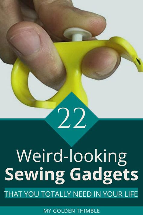 Find a list of the weirderst looking sewing tools and gadgets that will actually help you to sew better and faster. #sewingtools #sewinghacks #sewingtoolsforbegginners Sewing Classes For Beginners, Sewing Gadgets, Advanced Sewing, Sewing Machine Projects, Accessories To Make, Fashion Sewing Tutorials, Sewing Machine Accessories, Patchwork Quilting, Sewing Class