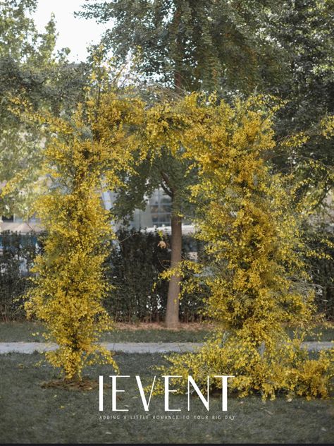 Yellow Floral Installation, Yellow Flower Decor, Yellow Wedding Arch, Yellow White Wedding, Chuppah Decor, Yellow Wedding Theme, Wedding Ceiling, Yellow Wedding Flowers, Yellow Theme