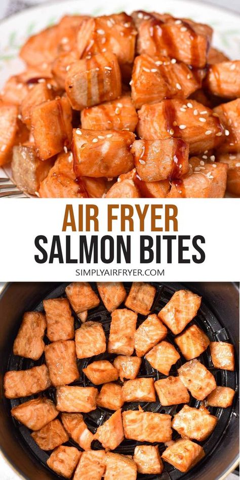 Want to make crispy Air Fryer Salmon Bites? Made with fresh salmon and a simple marinade, these bites are delicious and perfectly dippable! Breaded Salmon Bites Air Fryer, Breaded Salmon, Sweet Teriyaki Sauce, Simple Marinade, Air Fryer Salmon, Salmon Bites, Salmon Farming, Delicious Rice, Fresh Salmon