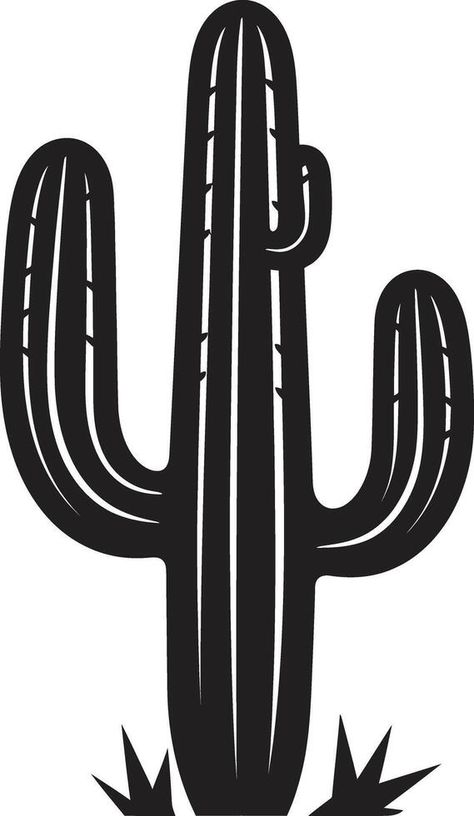 Cactus Elegance Wild Cacti in Black Scene Prickly Oasis Black ic Cactus Black Scene, Oasis, Cactus, Projects To Try, Clip Art, Graphic Design, Beauty, Black, Design