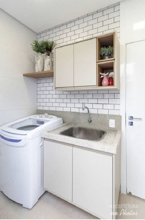 Small Bedroom Interior, Small Laundry Room Makeover, Dirty Kitchen, Stylish Laundry Room, Diy Instagram, Laundry Design, Laundry Room Inspiration, Modern Exterior House Designs, Small Laundry Rooms