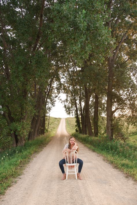 Senior Pictures On Gravel Road, Senior Railroad Pictures, Country Road Senior Pictures, Gravel Road Senior Pictures, Dirt Road Senior Pictures, Senior Pictures Railroad Tracks, Grad Picture Ideas, Senior Year Pictures, Senior Photography Poses