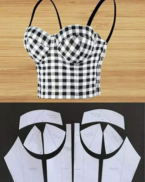 Pola Bra, Bra Sewing Pattern, Clothing Pattern Design, Corset Sewing Pattern, Sewing Clothes Women, Bun Tutorial, Sew Ins, Diy Clothes Design, Fashion Design Patterns