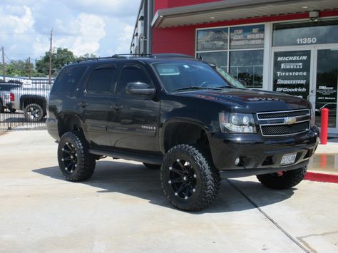 Lifted Tahoe, Black Tahoe, Chevy Tahoe Ltz, Lifted Chevy Tahoe, Chevy Tahoe Z71, 2007 Chevrolet Tahoe, Camo Truck, Chevy 4x4, Chevy Girl