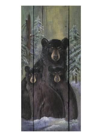 Lodge Wall Art, Black Bear Decor, Mountain Cabin Decor, Art Triptych, Pictures Decor, Bear Wall Art, Bear Paintings, Bear Pictures, Bear Art