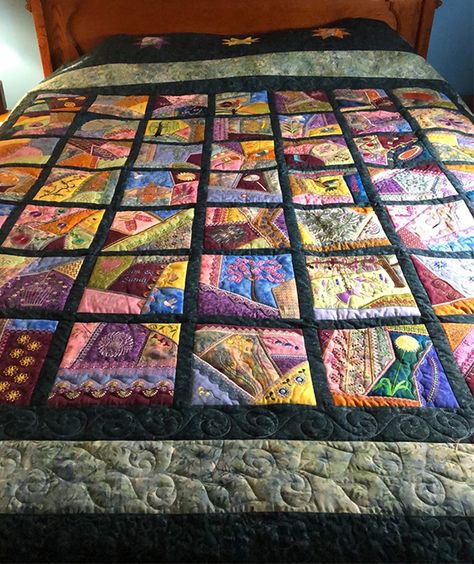 Quilt By Hand, Crazy Quilt Templates, Crazy Quilt Tutorials, Crazy Patchwork Quilt, Making A Quilt, Baby Series, Crazy Quilts Patterns, Crumb Quilt, Crazy Quilt Stitches