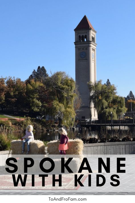 Planning family travel in Washington? Spokane, Washington is a kid-friendly city and home to gorgeous Riverfront Park. Here's what to do in Spokane with kids! To & Fro Fam Washington Road Trip, Bellingham Washington, Washington Vacation, Spokane Wa, Spokane Washington, Kids Vacation, Family Friendly Activities, Glacier National Park, Travel Book