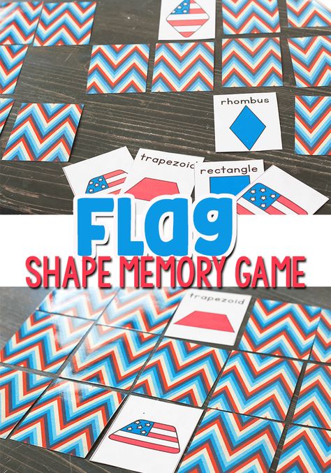 Patriotic Shape Matching Game