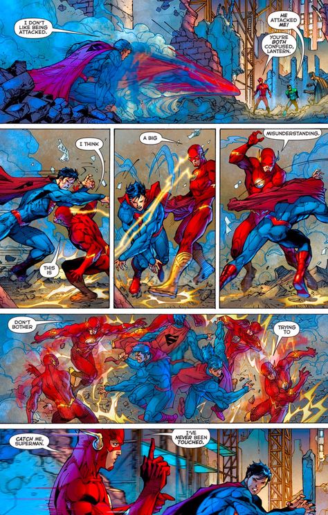 Superman & thee Flash The Flash New 52, Flash Vs, Jim Lee Art, Justice League Comics, Flash Comics, Arte Nerd, Superman Art, Superman Comic, Univers Dc