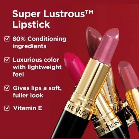 https://amzn.to/49gnoA6 SHOP AND BUY REVLON SUPER LUSTROUS LIPSTICK CHOCOLATE 4.2g Revlon Super Lustrous Lipstick, Chocolate Velvet (4.2g) Exclusive liquisilk formula with mega-moisturizers seals in color and softness Silky-smooth, creamy texture Stay true color wears evenly Lightweight color and moisturizing shine Formulated for superior comfort Light reflecting liqui shine complex, containing abyssinian oil, delivers shiny, radiant color Abyssinian Oil, Revlon Lipstick, Revlon Super Lustrous Lipstick, Diy Lipstick, Revlon Super Lustrous, Creme Lipstick, Abyssinian, Mac Lipstick, Creamy Texture