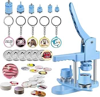 Amazon.com: Button Maker Machine Multiple Sizes, 25mm+32mm+58mm Pin Maker Button Press Machine W/300 Pin Button, 10 Keychain 10 Bottle Opener Button, Button Making Supplies Pin Maker, Button Making, Badge Maker, Stamp Maker, Button Maker, Backpack Pins, Diy Buttons, School Event, Cosplay Diy