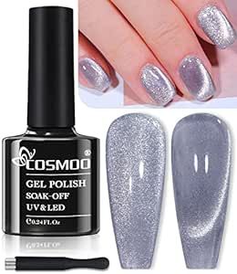 COSMOO Wide Cat Eye Gel Nail Polish Grey Sliver Cats Eye Magnetic Soak Off Gel Polish with Mgnetic Stick Eye Nails, Cat Eye Gel, Cat Eye Nails, Nail Polish Sets, Cats Eye, Soak Off Gel, Eye Gel, Uv Gel, Uv Led