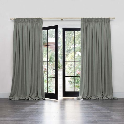 Duck Egg Curtains, Room With High Ceilings, Mirror Room Divider, Pencil Pleat Curtains, Curtains Blackout, Pleat Curtains, Black Friday Furniture Sale, Pleated Curtains, Pleat Top