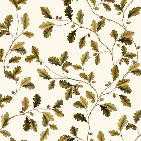 Designs Wallpaper, Patterned Wallpaper, Speckled Eggs, Climbing Vines, Oak Leaves, Treasure Box, Wallpaper Ideas, Late Summer, Surface Pattern