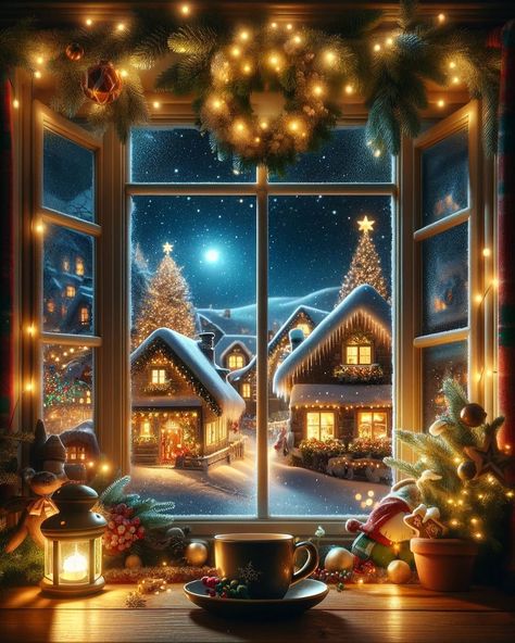 ✨ 🎀 CHRISTMAS ATMOSPHERE in January 🎀✨ 🎄🎅🏻❄️ 🦌 🦌 🦌 🦌 📸: Hello, I create these pictures with the AI. AI-generated photos are not real but … | Instagram Christmas Board Decoration, Antique Christmas Cards, Flying Reindeer, Love Selfie, Christmas Scenery, Vintage Christmas Images, Christmas Atmosphere, Christmas Feeling, Navidad Christmas